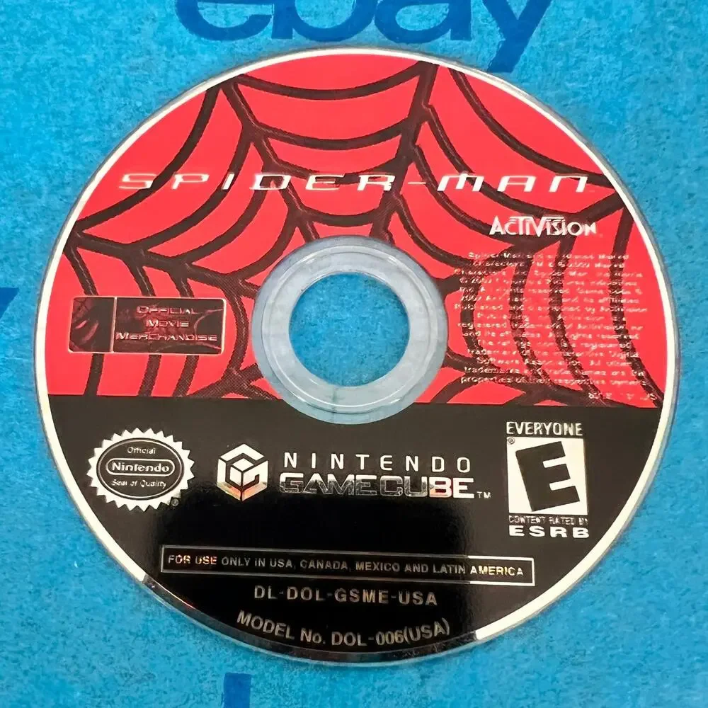Spider-Man (Nintendo GameCube - 2002 - Marvel Activision) Disc Only - NOT TESTED